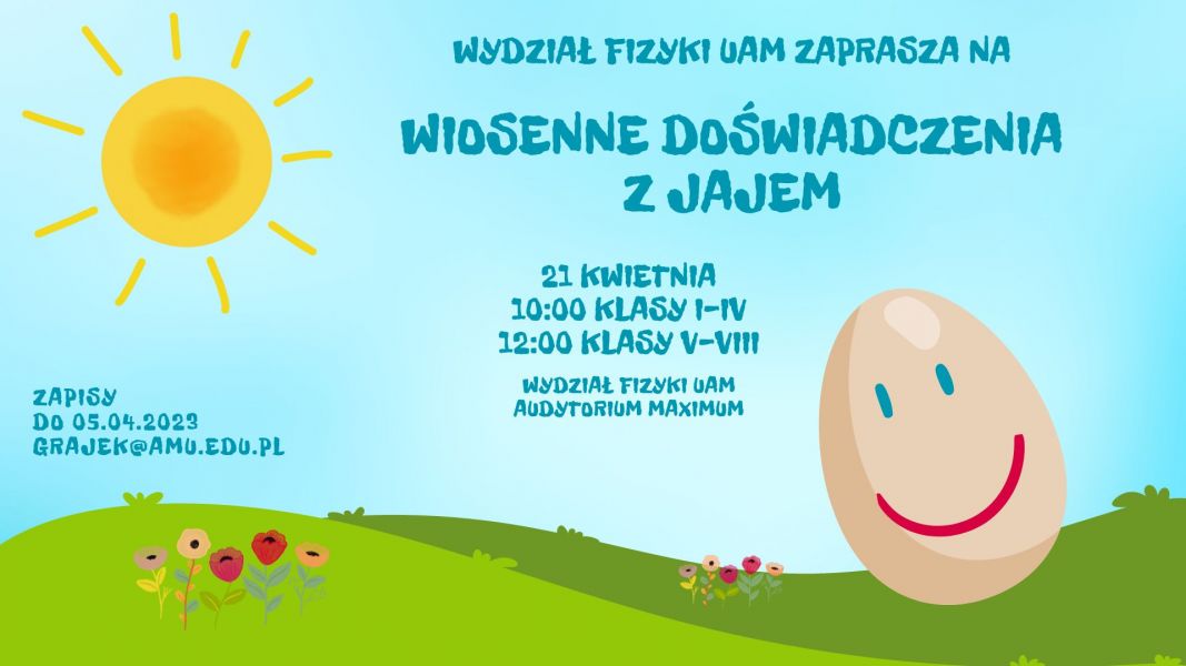 Plakat Wiosenne doświadczenia z jajem