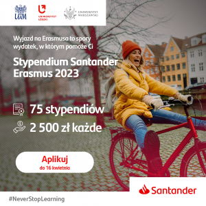 Stypendium Santander Erasmus 2023