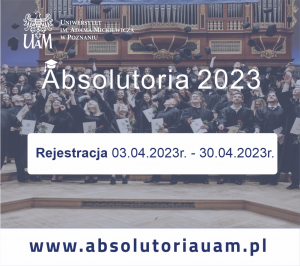 Absolutorium UAM 2023 - rejestracja
